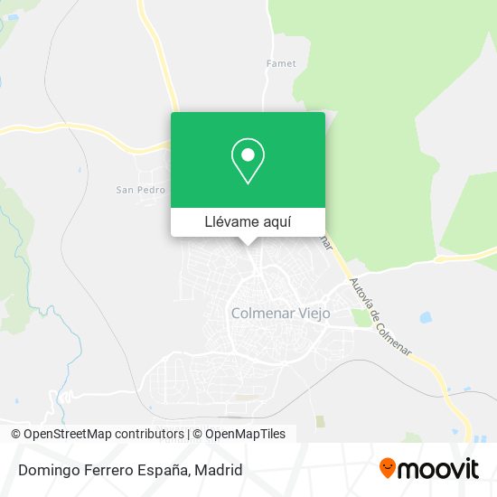 Mapa Domingo Ferrero España