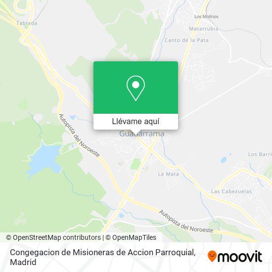 Mapa Congegacion de Misioneras de Accion Parroquial