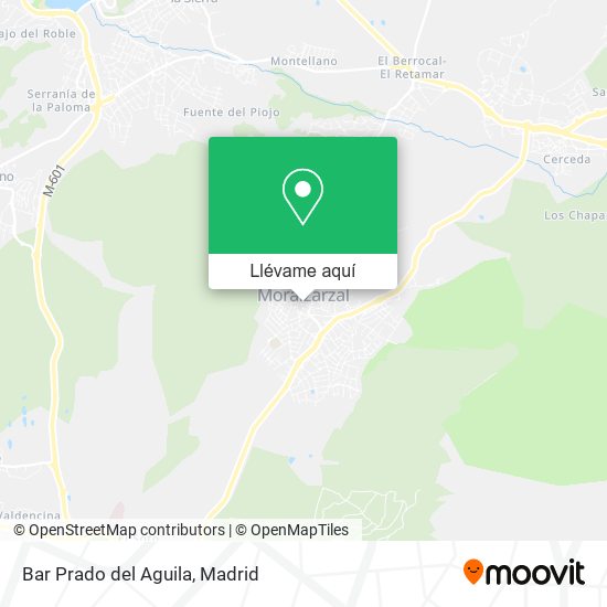 Mapa Bar Prado del Aguila