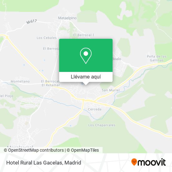 Mapa Hotel Rural Las Gacelas