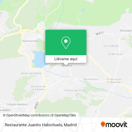 Mapa Restaurante Juanito Habichuela
