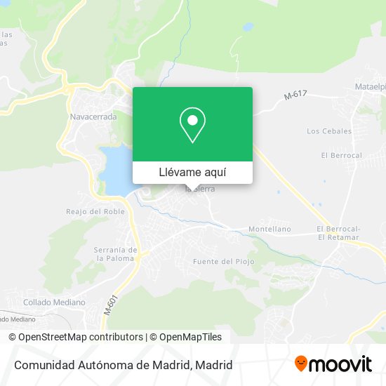 Mapa Comunidad Autónoma de Madrid