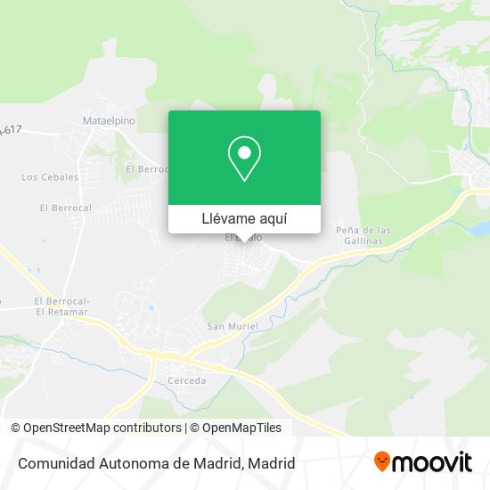 Mapa Comunidad Autonoma de Madrid