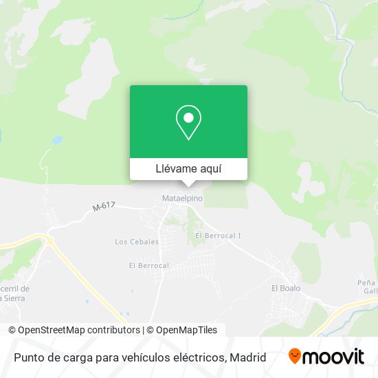 Mapa Punto de carga para vehículos eléctricos