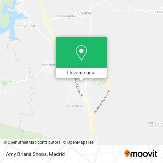 Mapa Amy Briana Shops