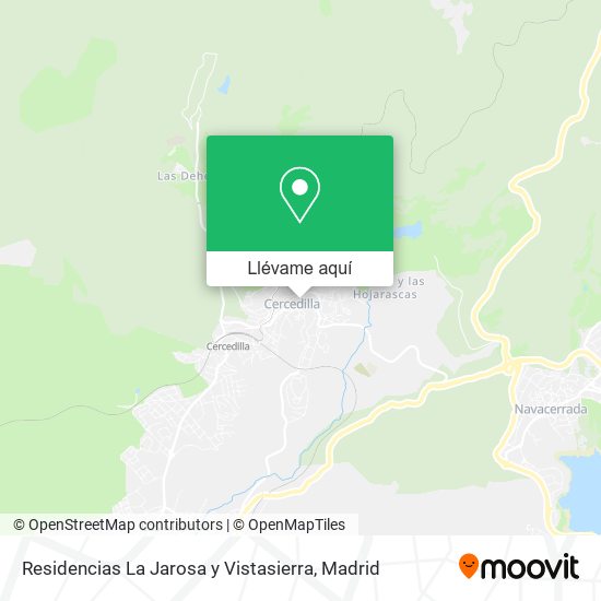 Mapa Residencias La Jarosa y Vistasierra
