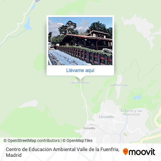 Mapa Centro de Educación Ambiental Valle de la Fuenfría