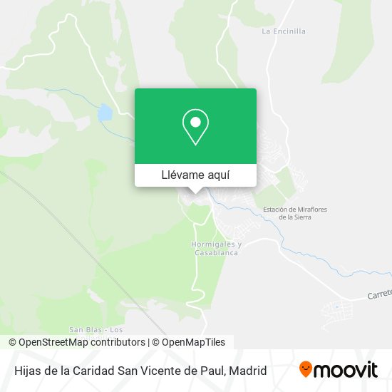 Mapa Hijas de la Caridad San Vicente de Paul