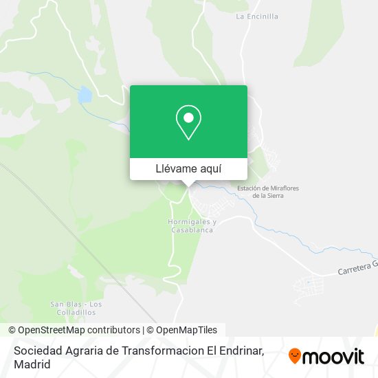 Mapa Sociedad Agraria de Transformacion El Endrinar