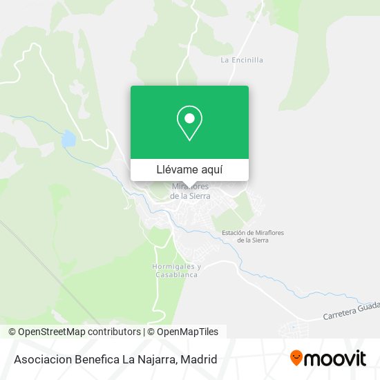 Mapa Asociacion Benefica La Najarra