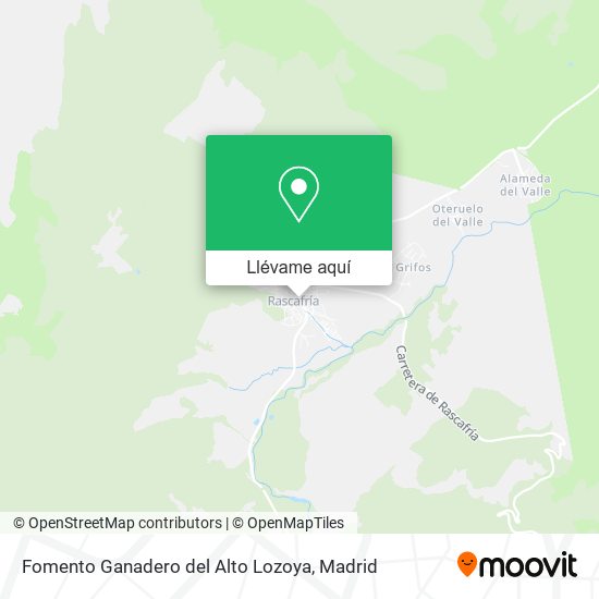 Mapa Fomento Ganadero del Alto Lozoya