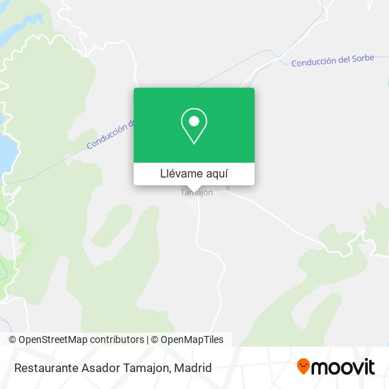 Mapa Restaurante Asador Tamajon