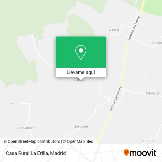 Mapa Casa Rural La Erilla