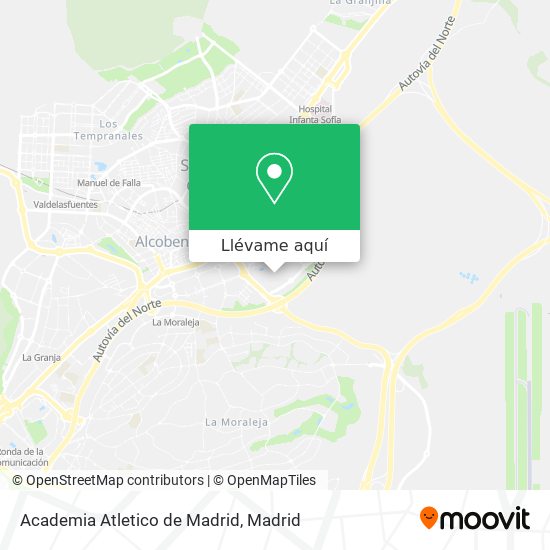 Mapa Academia Atletico de Madrid
