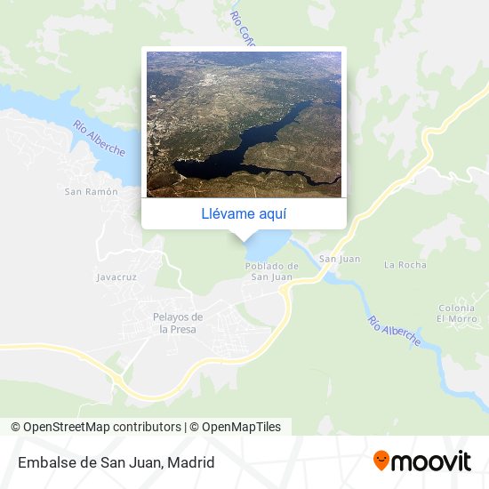 Mapa Embalse de San Juan