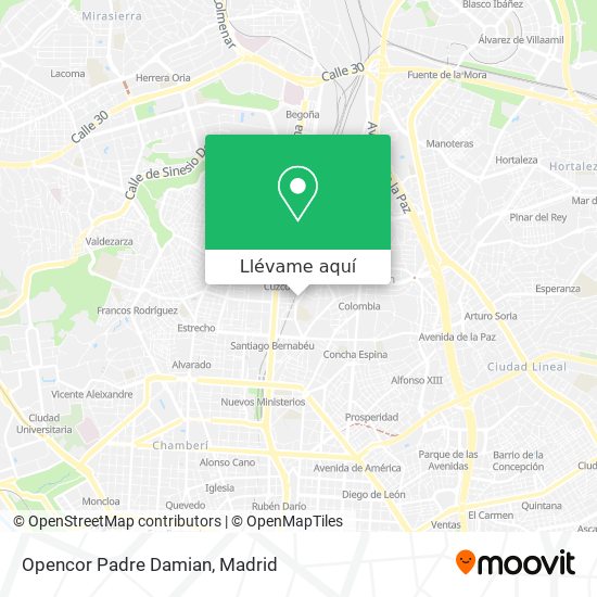 Mapa Opencor Padre Damian