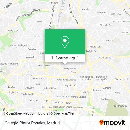 Mapa Colegio Pintor Rosales