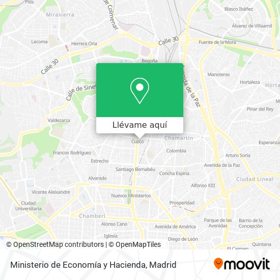 Mapa Ministerio de Economía y Hacienda