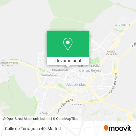 Mapa Calle de Tarragona 40