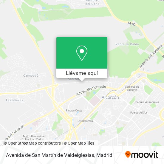 Mapa Avenida de San Martín de Valdeiglesias