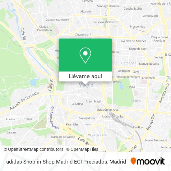Cómo llegar a adidas Shop-in-Shop Madrid ECI en Autobús, Metro o Tren?