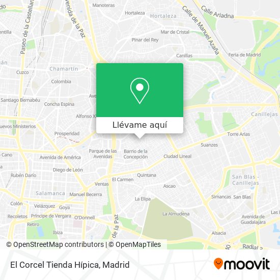 Mapa El Corcel Tienda Hípica