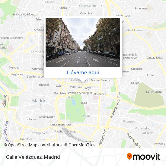 Mapa Calle Velázquez