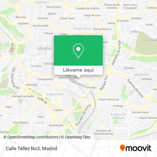 Mapa Calle Téllez No3