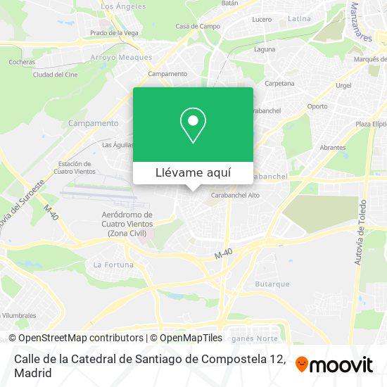 Mapa Calle de la Catedral de Santiago de Compostela 12
