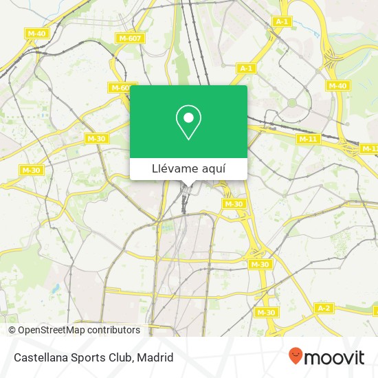 Mapa Castellana Sports Club