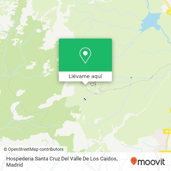 Mapa Hospederia Santa Cruz Del Valle De Los Caídos