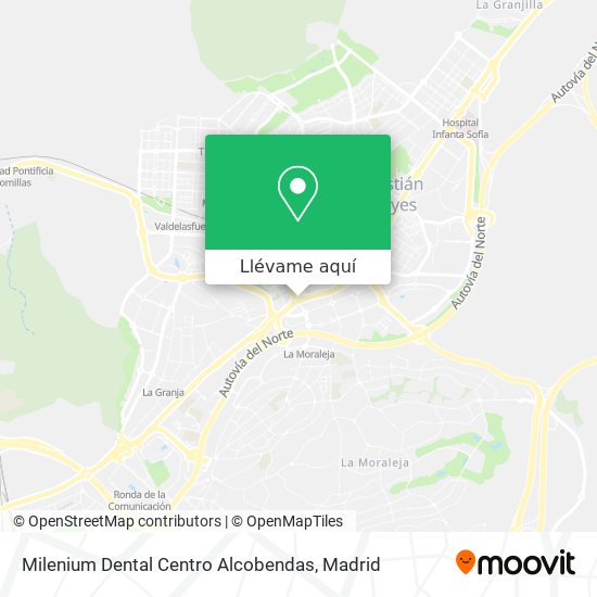 Mapa Milenium Dental Centro Alcobendas