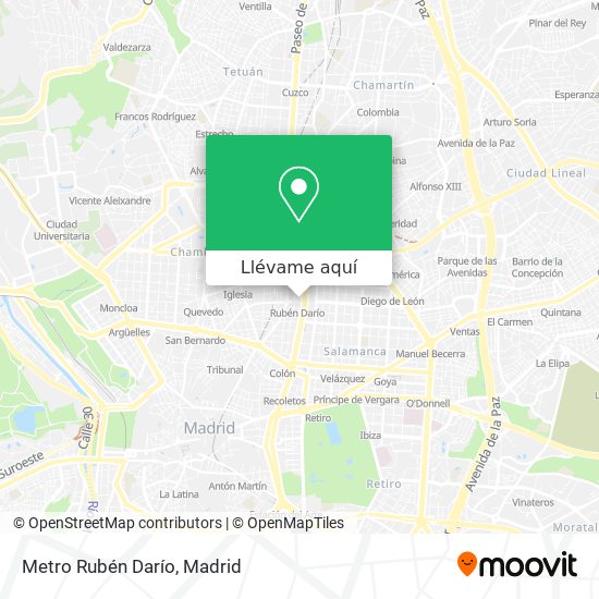 Mapa Metro Rubén Darío