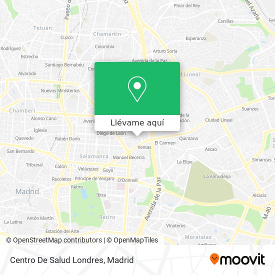 Mapa Centro De Salud Londres