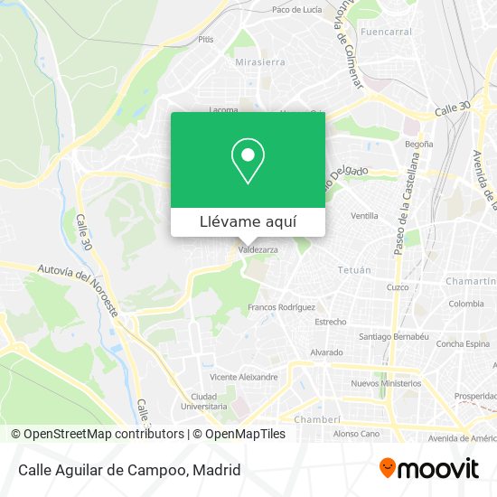 Mapa Calle Aguilar de Campoo