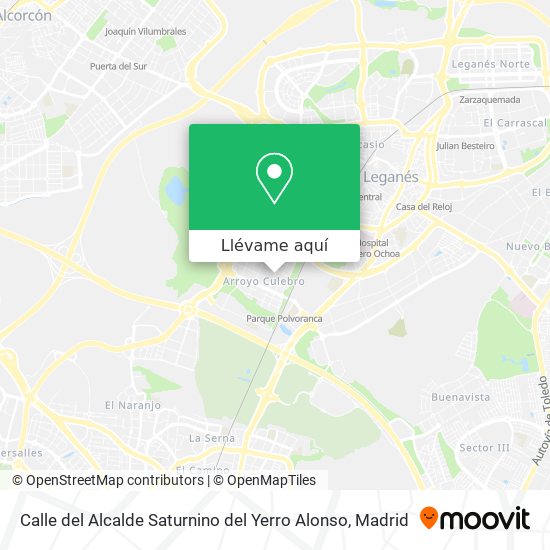 Mapa Calle del Alcalde Saturnino del Yerro Alonso