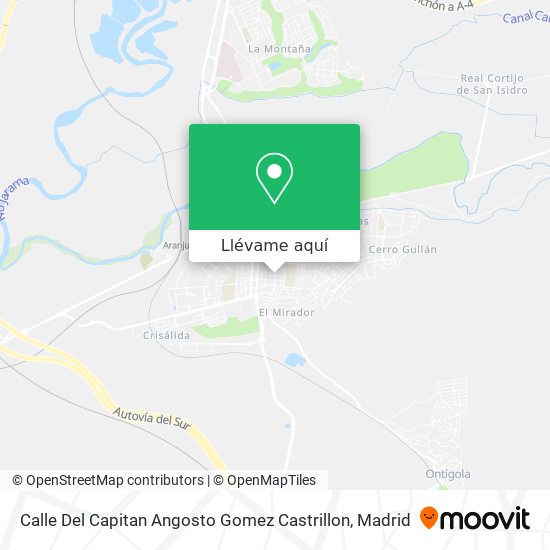 Mapa Calle Del Capitan Angosto Gomez Castrillon