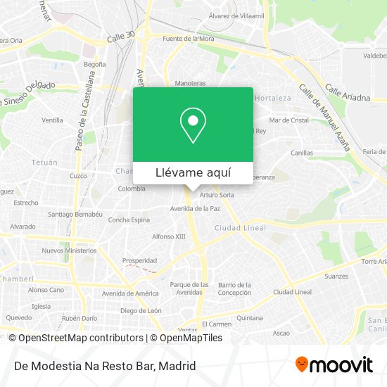 Mapa De Modestia Na Resto Bar