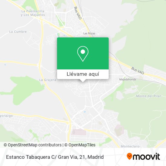 Mapa Estanco Tabaquera C/ Gran Via, 21
