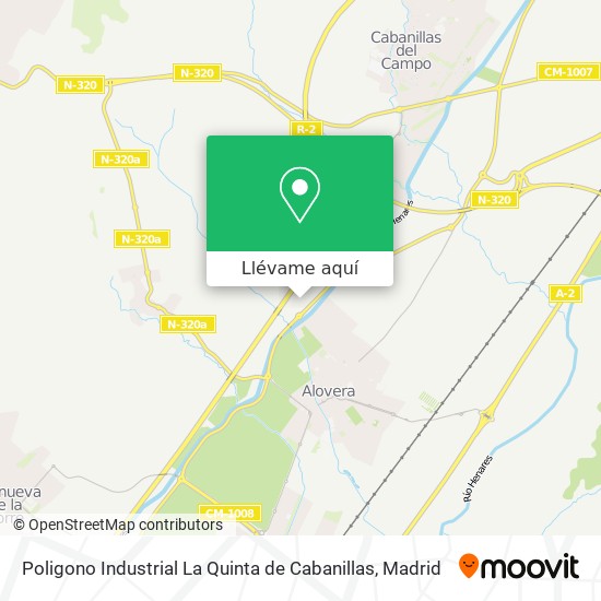Mapa Poligono Industrial La Quinta de Cabanillas