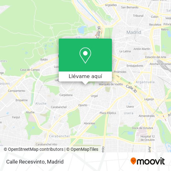 Mapa Calle Recesvinto