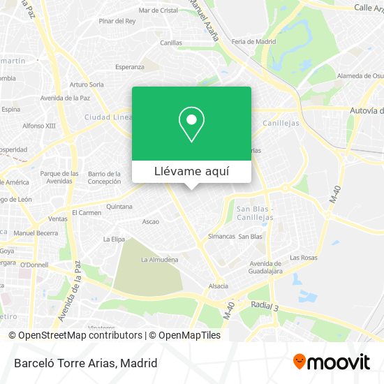 Mapa Barceló Torre Arias