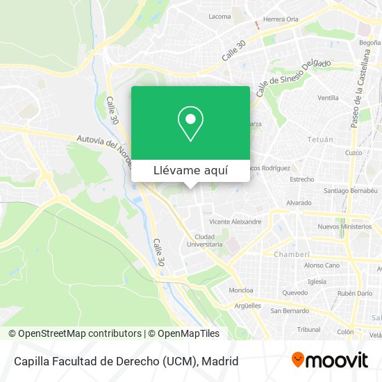 Mapa Capilla Facultad de Derecho (UCM)
