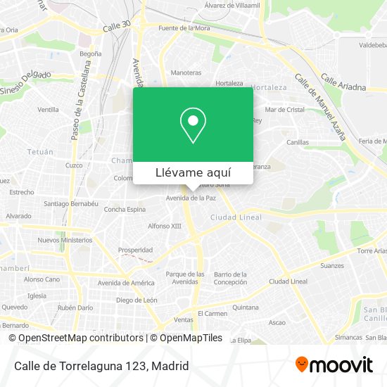 Mapa Calle de Torrelaguna 123