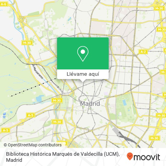 Mapa Biblioteca Histórica Marqués de Valdecilla (UCM)