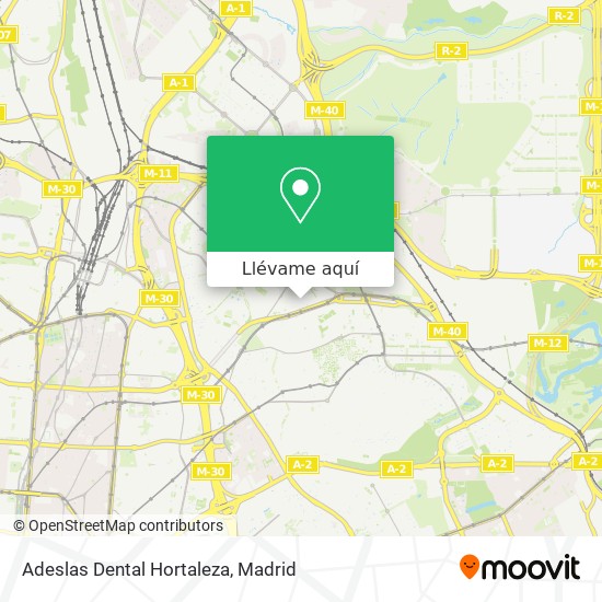 Mapa Adeslas Dental Hortaleza