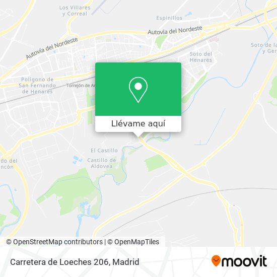 Mapa Carretera de Loeches 206