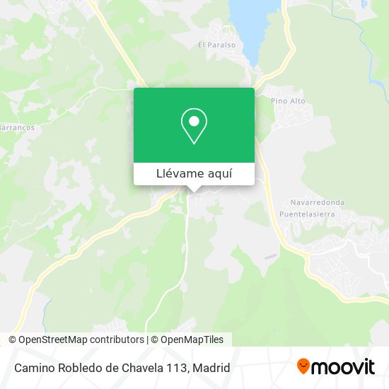 Mapa Camino Robledo de Chavela 113