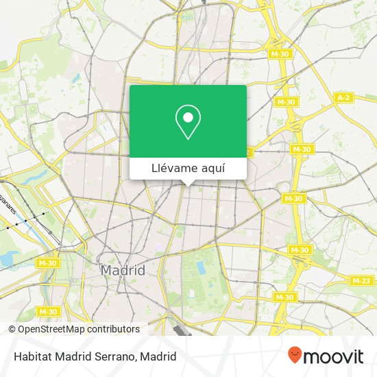 Mapa Habitat Madrid Serrano