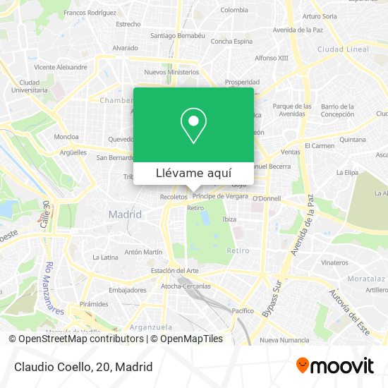 Mapa Claudio Coello, 20